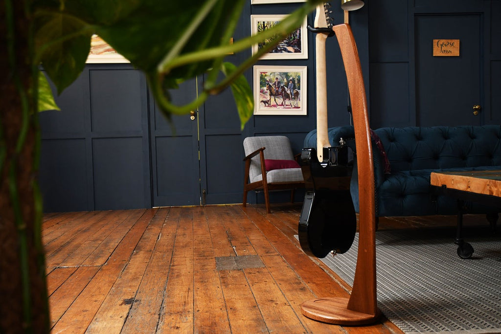 Wooden guitar stand - Handmade in Britain